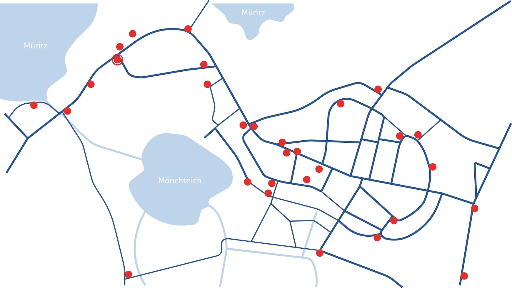 Karte Station Im Ort/Enge Straße